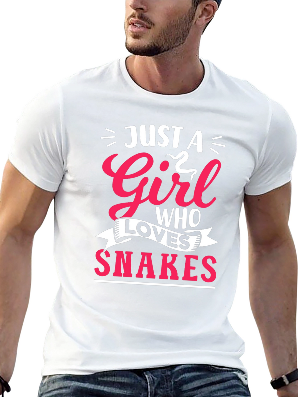 Just A Girl Who Loves Snakes Graphic Tee