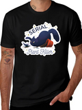 Serial Plant Killer Cat Graphic T-Shirt