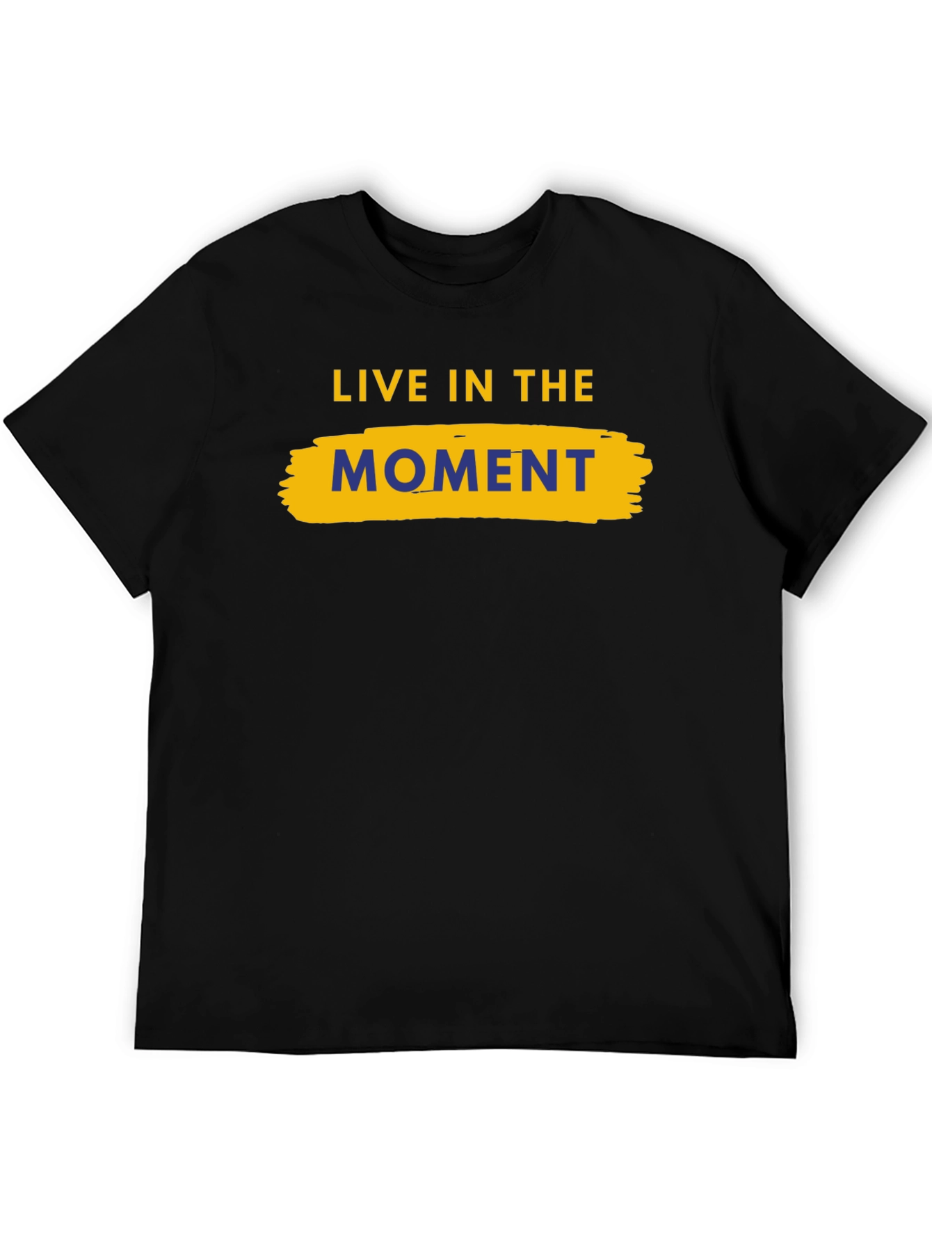 Live in the Moment Black Graphic Tee