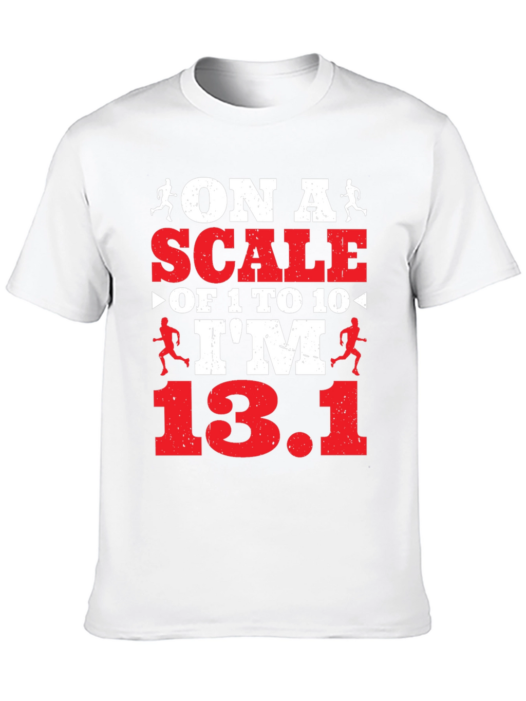 On a Scale Funny Running T-Shirt