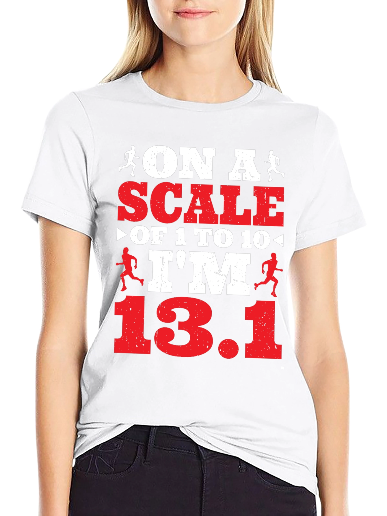 On a Scale Funny Running T-Shirt