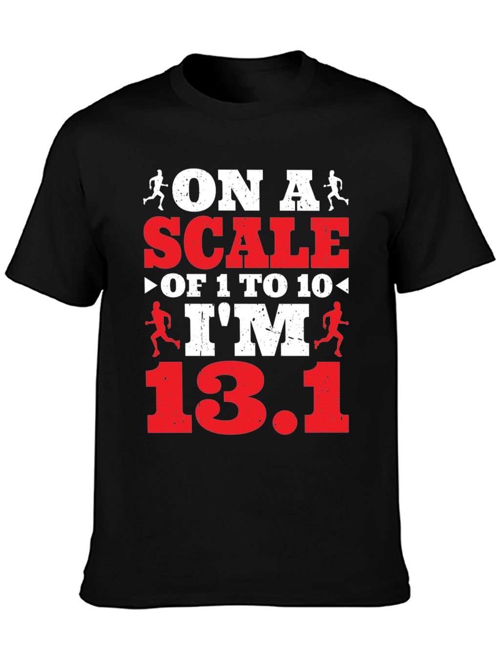On a Scale Funny Running T-Shirt