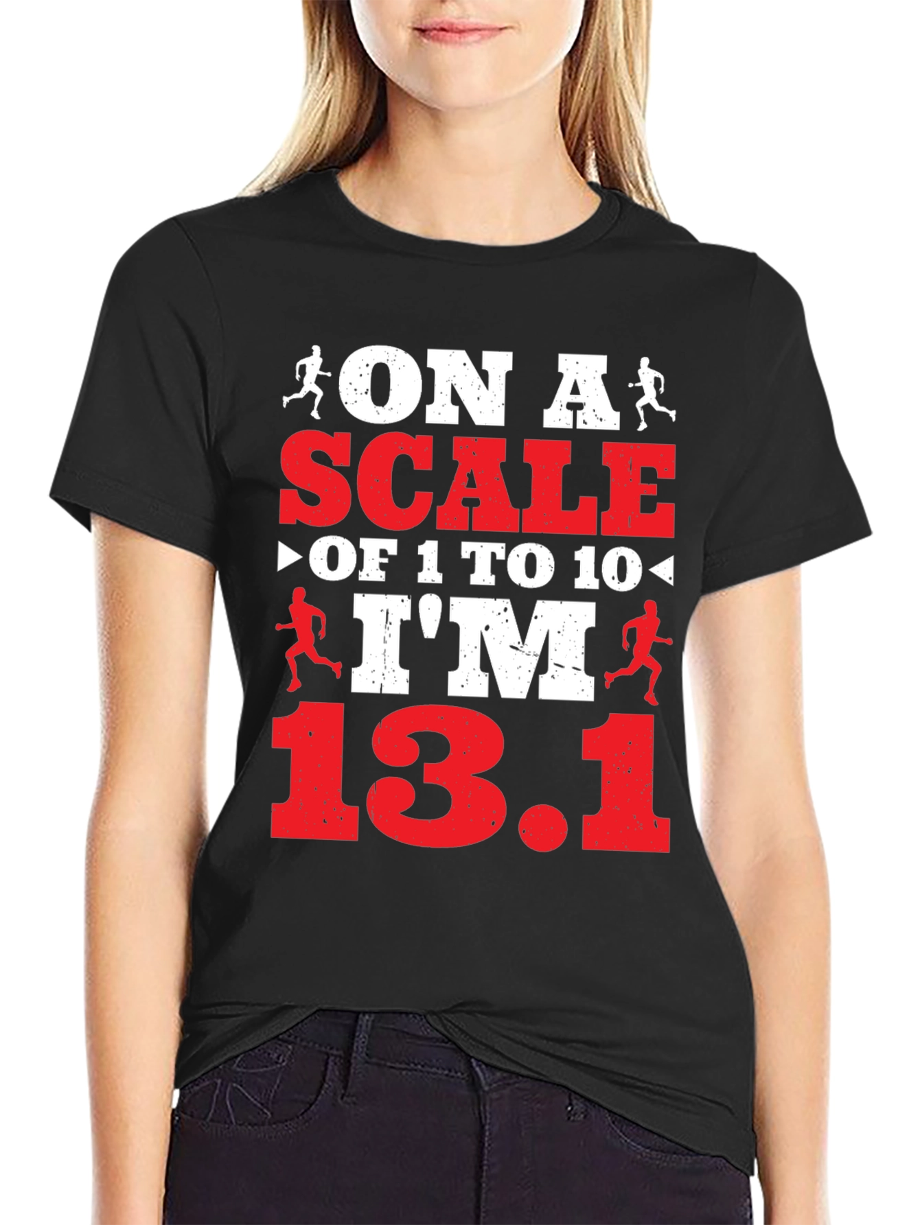 On a Scale Funny Running T-Shirt