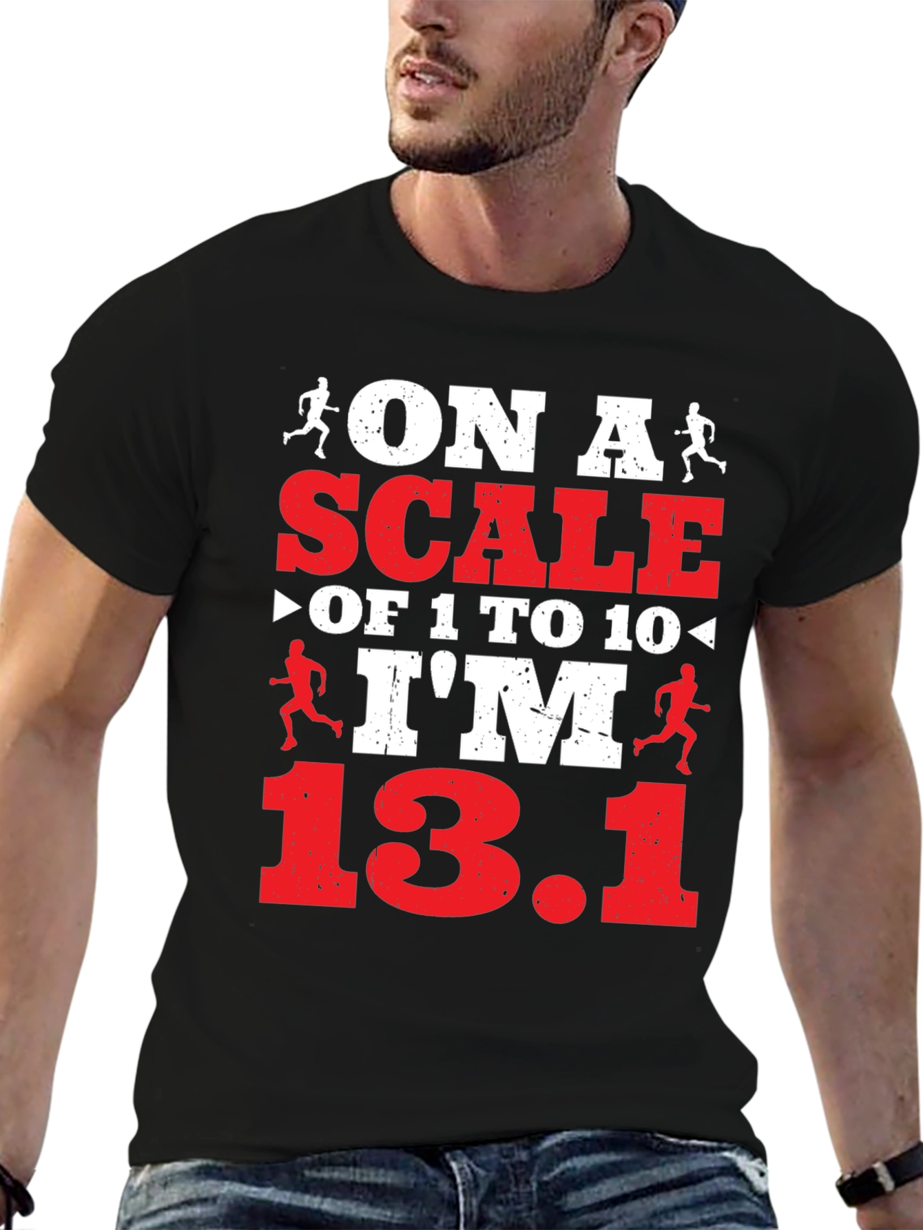 On a Scale Funny Running T-Shirt