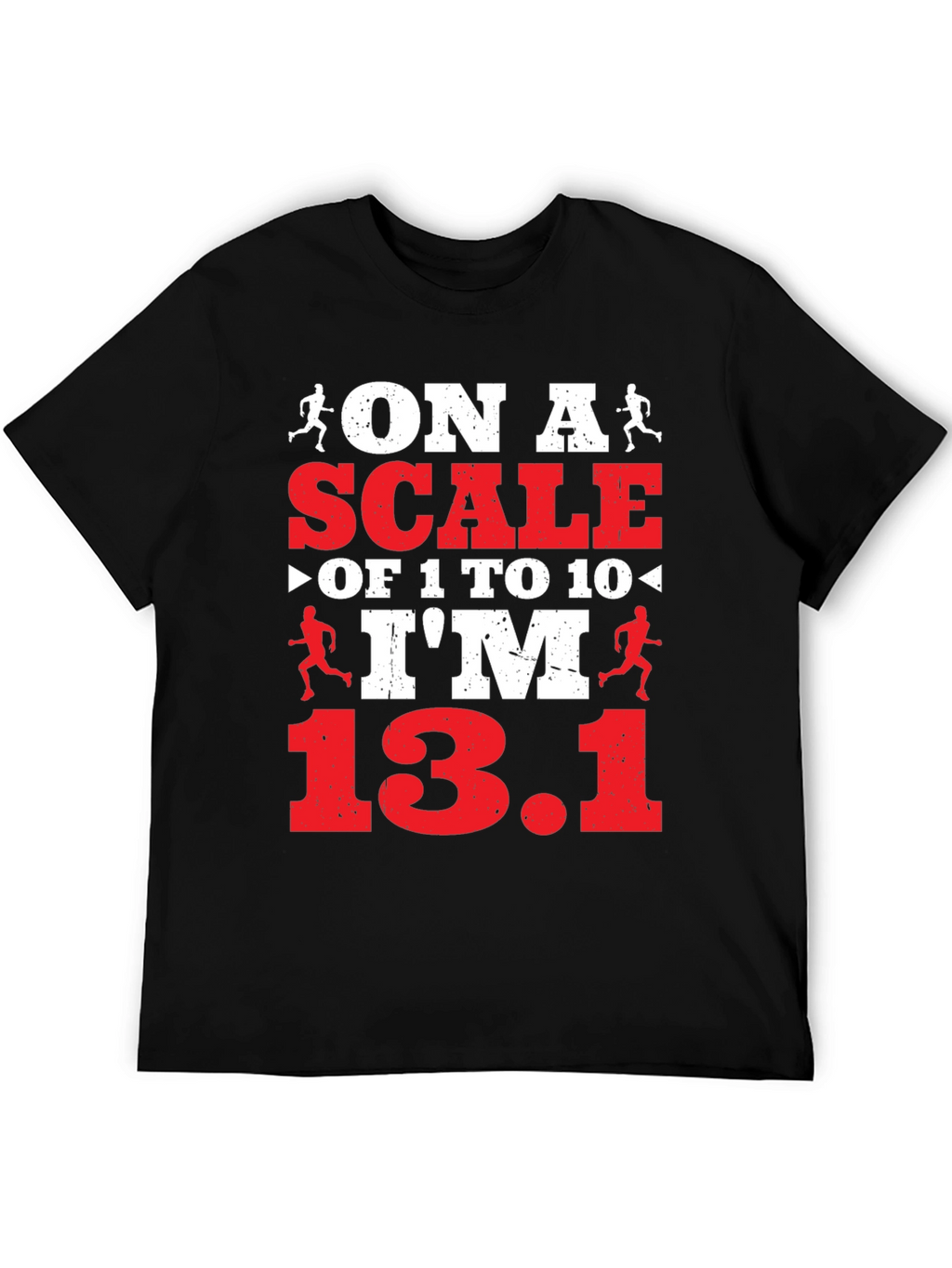 On a Scale Funny Running T-Shirt