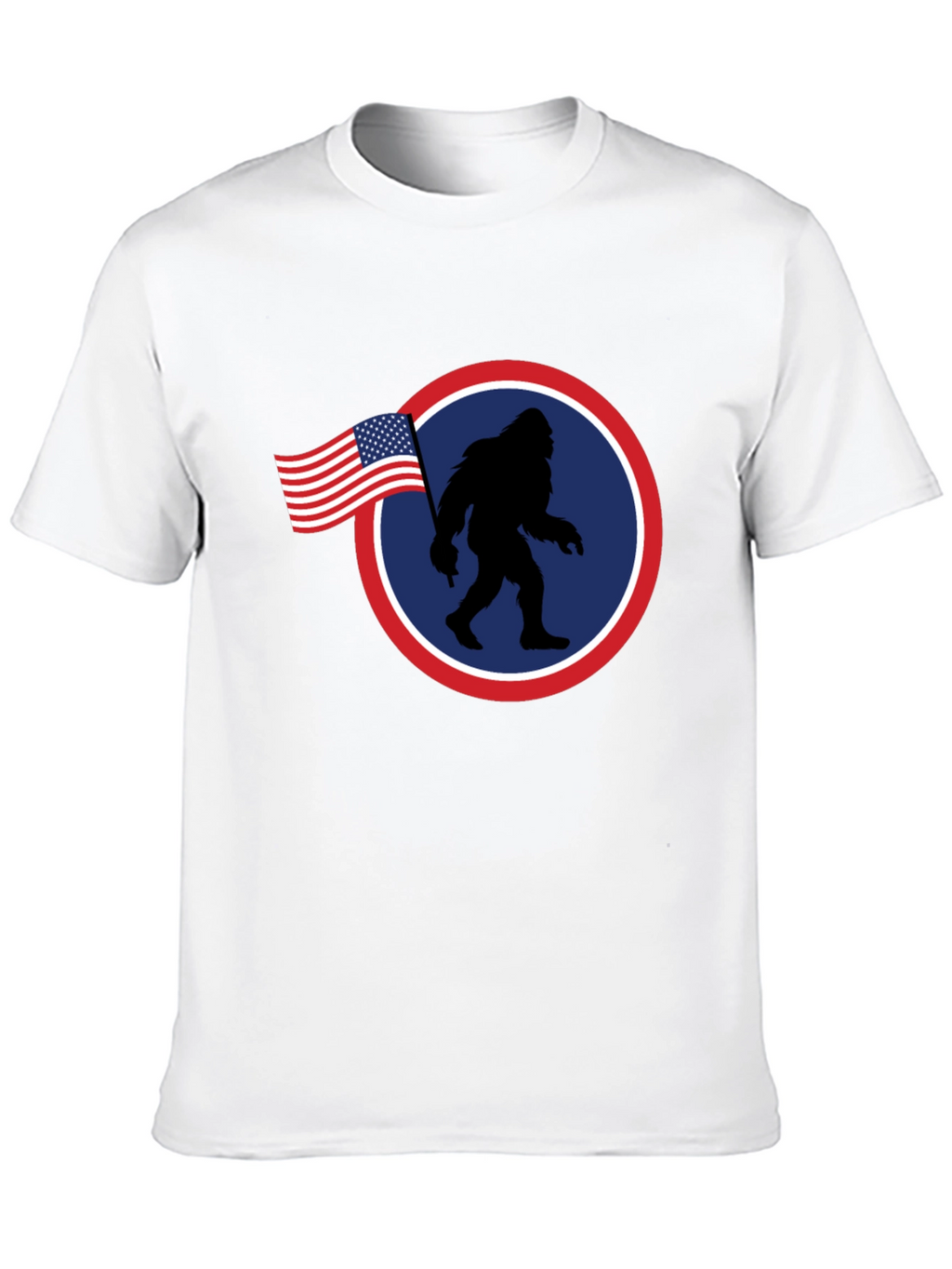 American Bigfoot Patriotic Graphic Tee