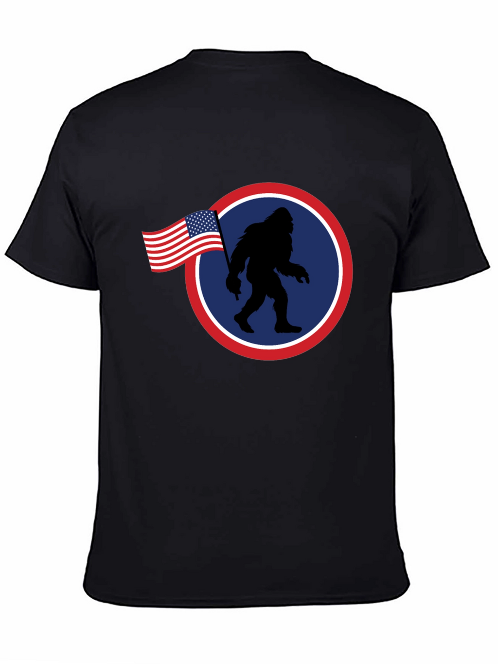 American Bigfoot Patriotic Graphic Tee