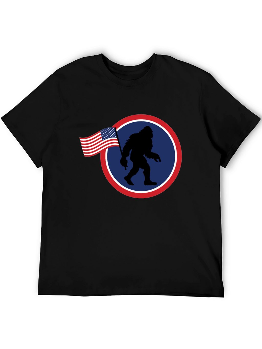 American Bigfoot Patriotic Graphic Tee