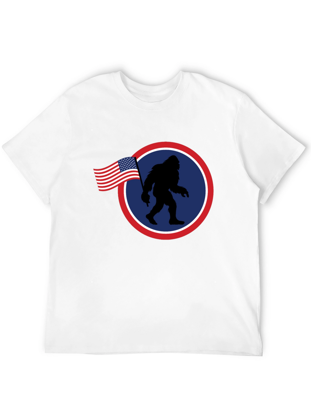 American Bigfoot Patriotic Graphic Tee