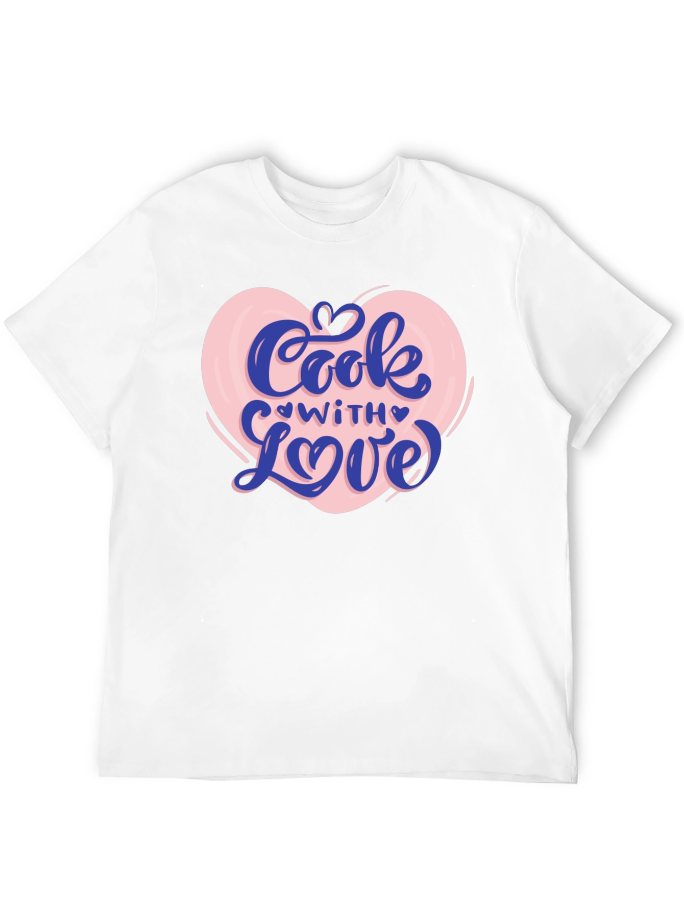 Cook With Love Graphic T-Shirt - Black