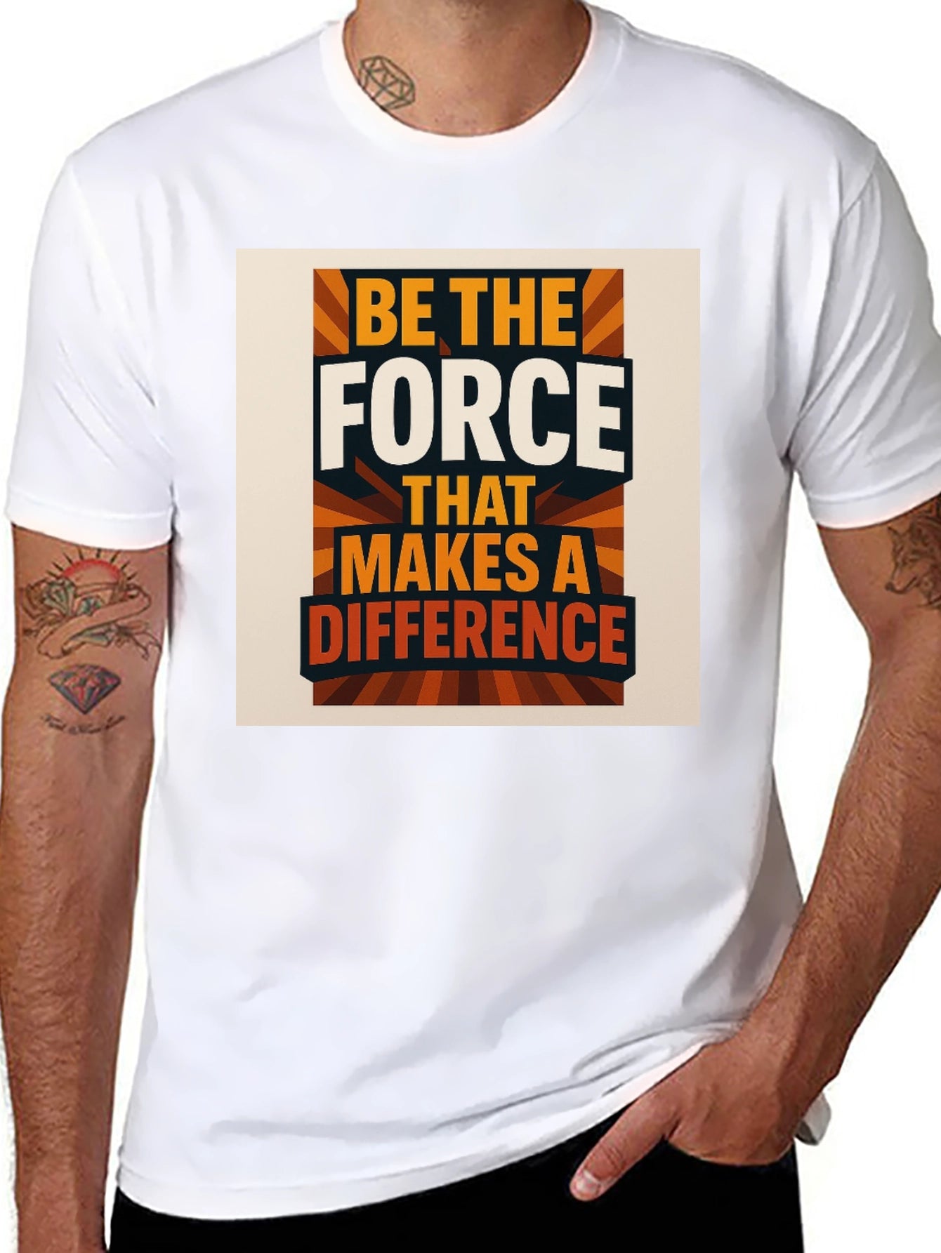Be The Force T-Shirt Motivational Graphic Tee