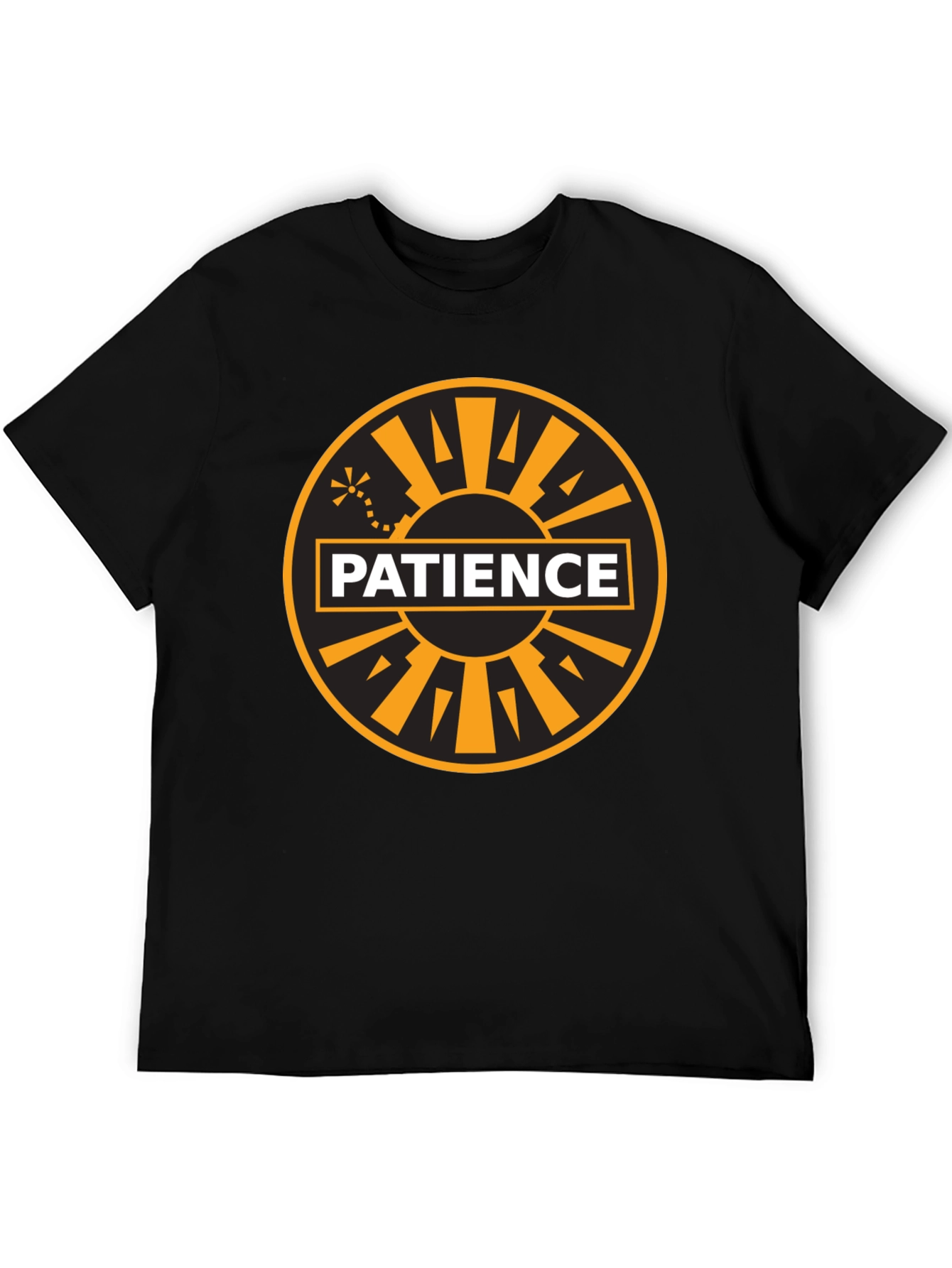 Patience Graphic Tee - Black Cotton Blend