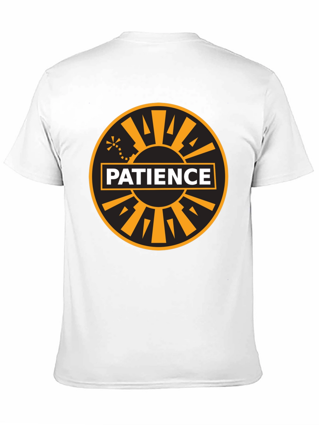Patience Graphic Tee - Black Cotton Blend