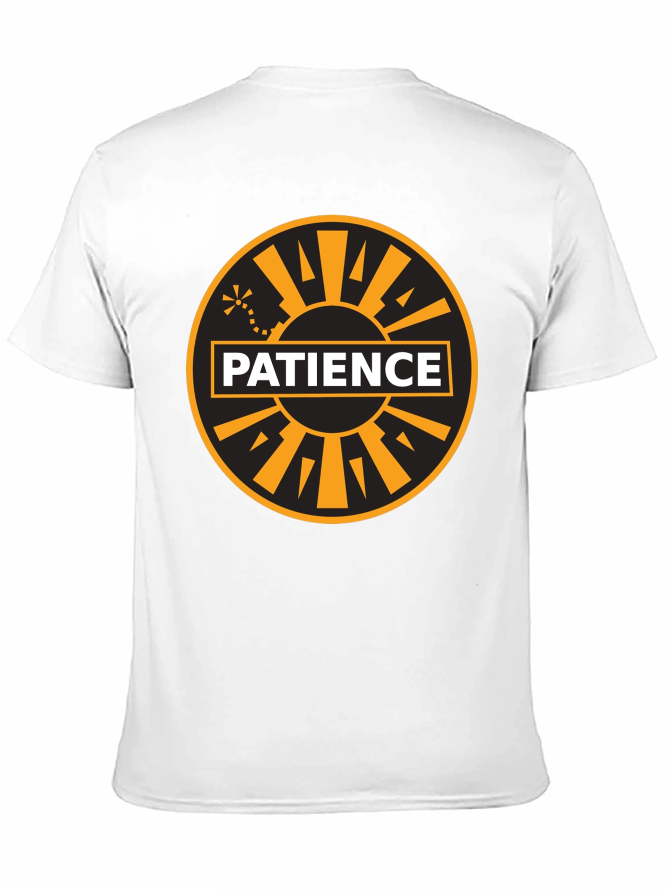 Patience Graphic Tee - Black Cotton Blend