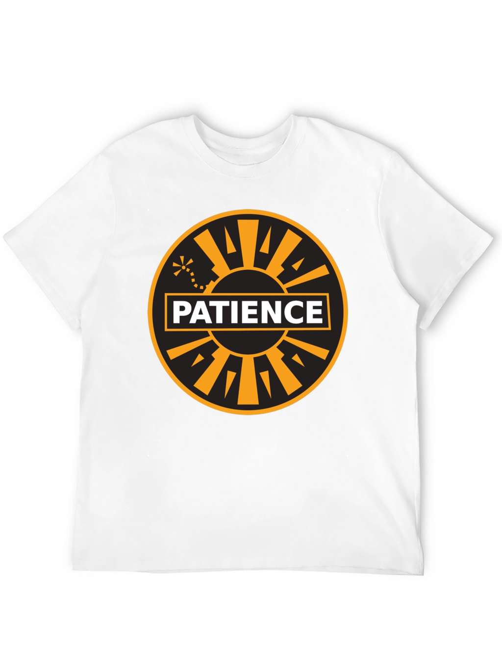 Patience Graphic Tee - Black Cotton Blend