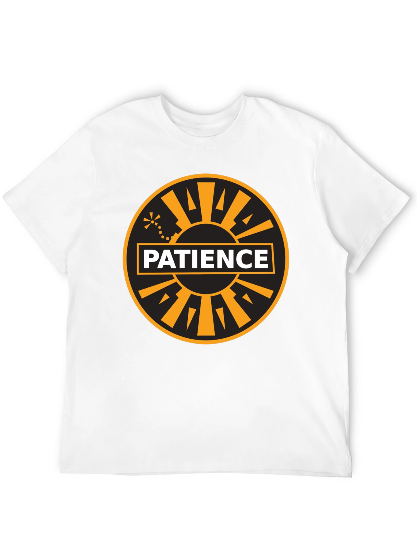 Patience Graphic Tee - Black Cotton Blend