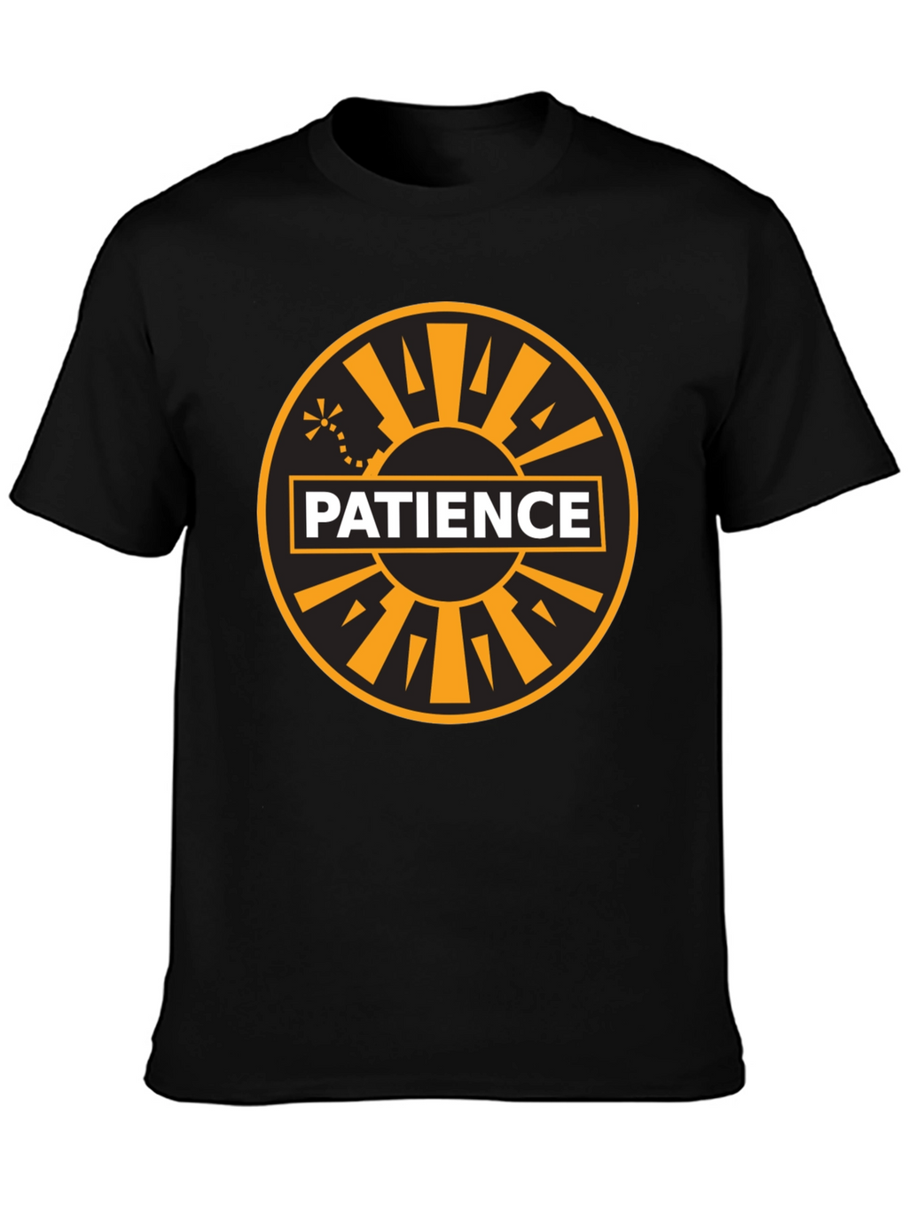 Patience Graphic Tee - Black Cotton Blend