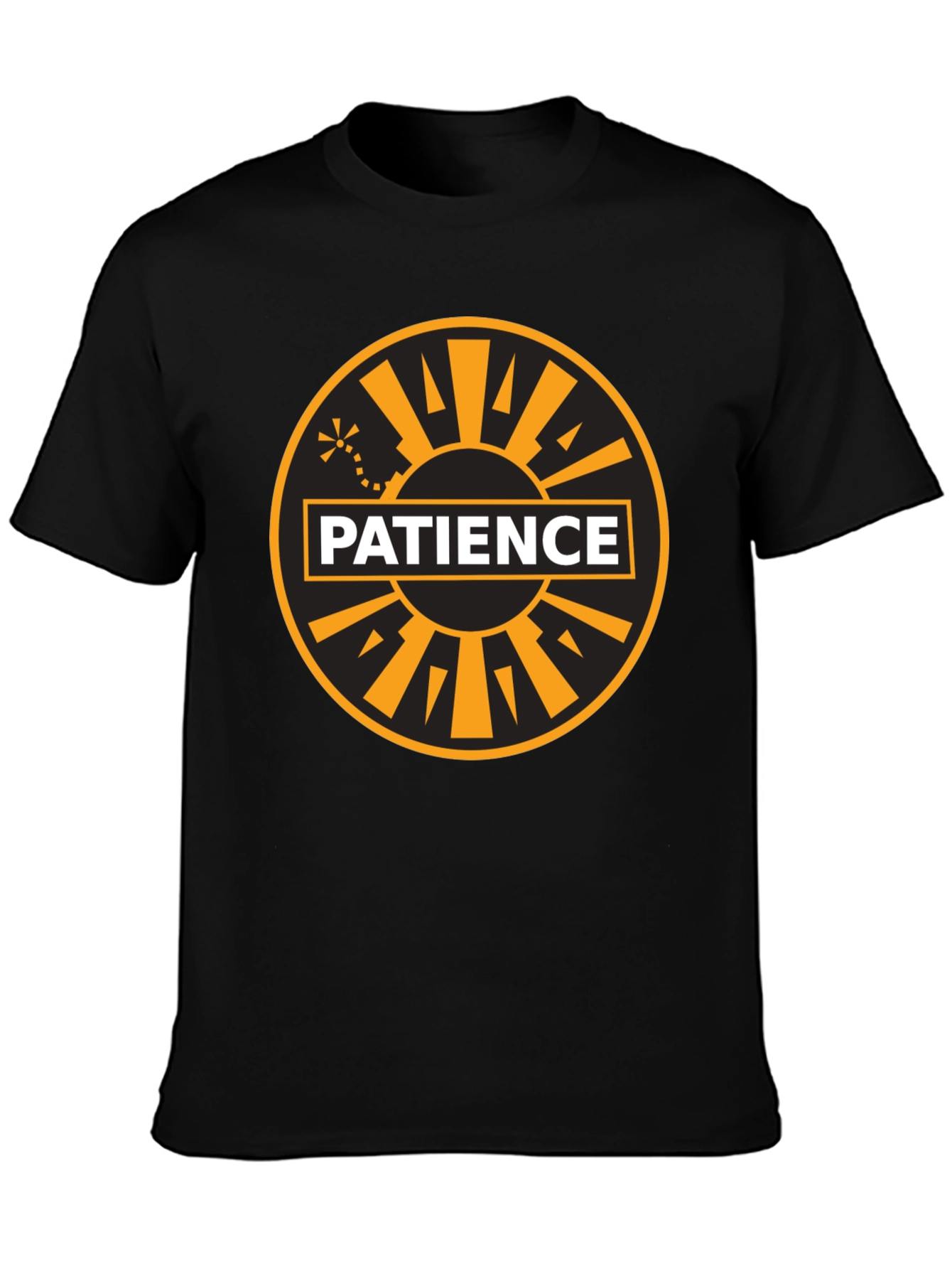 Patience Graphic Tee - Black Cotton Blend