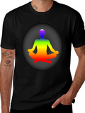 Rainbow Meditation T-Shirt - Zen Style
