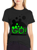 Go! Black Graphic Tee