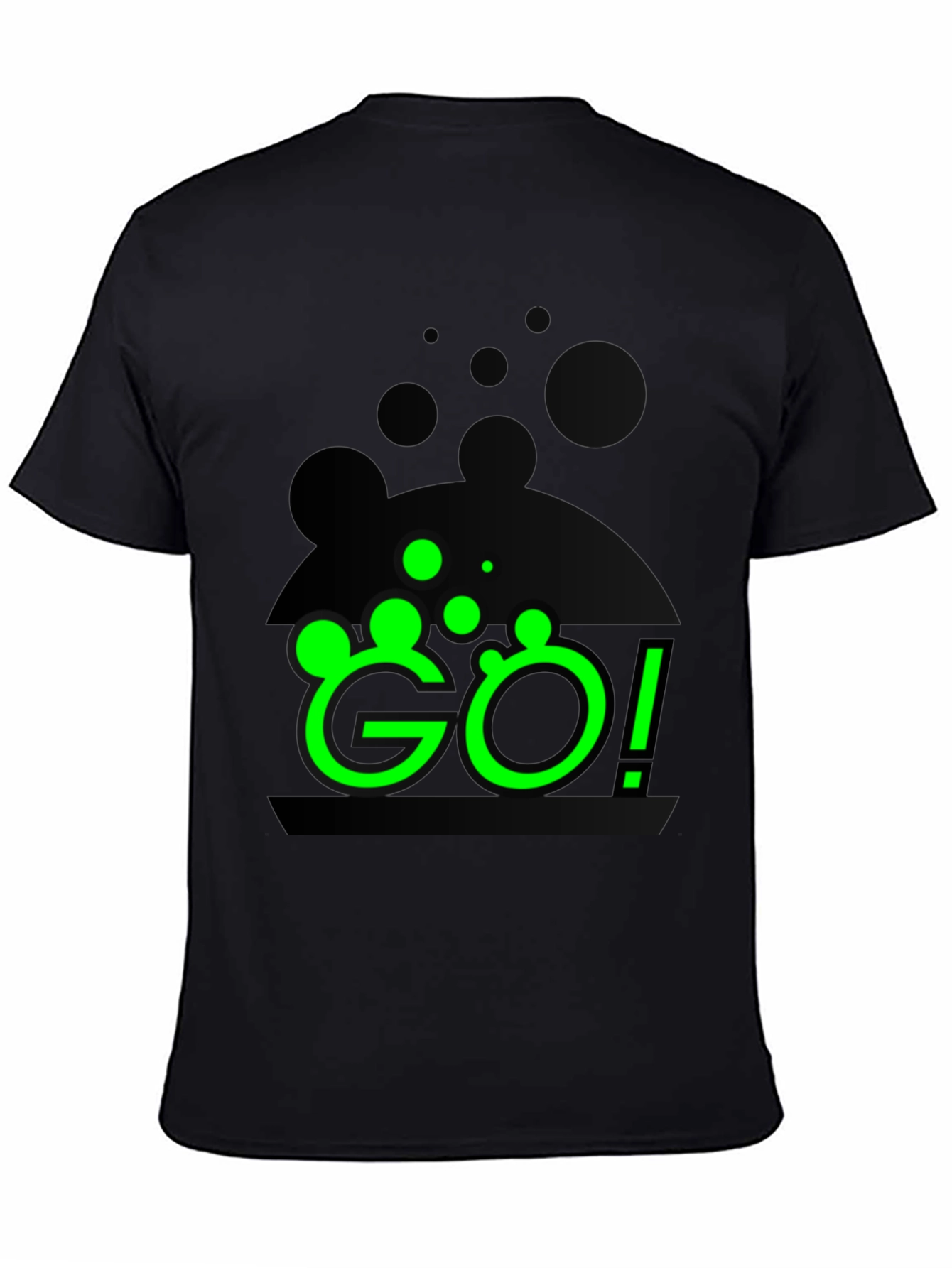 Go! Black Graphic Tee