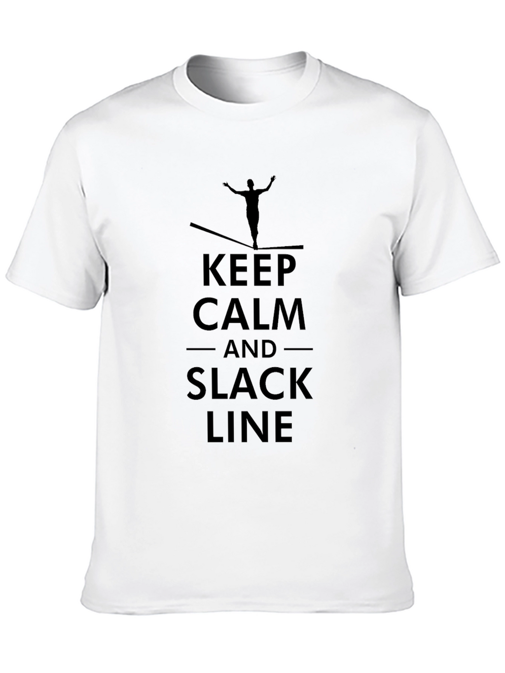 Keep Calm and Slack Line T-Shirt - Black