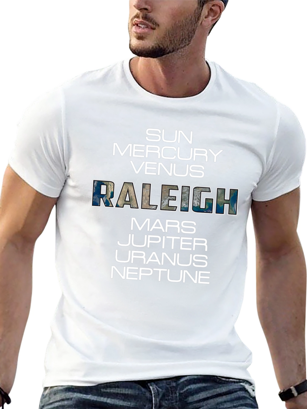 Planets & Raleigh Graphic T-Shirt