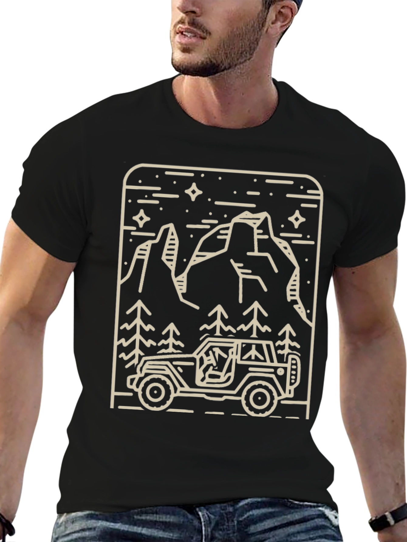Off-Road Adventure Graphic Tee - Black
