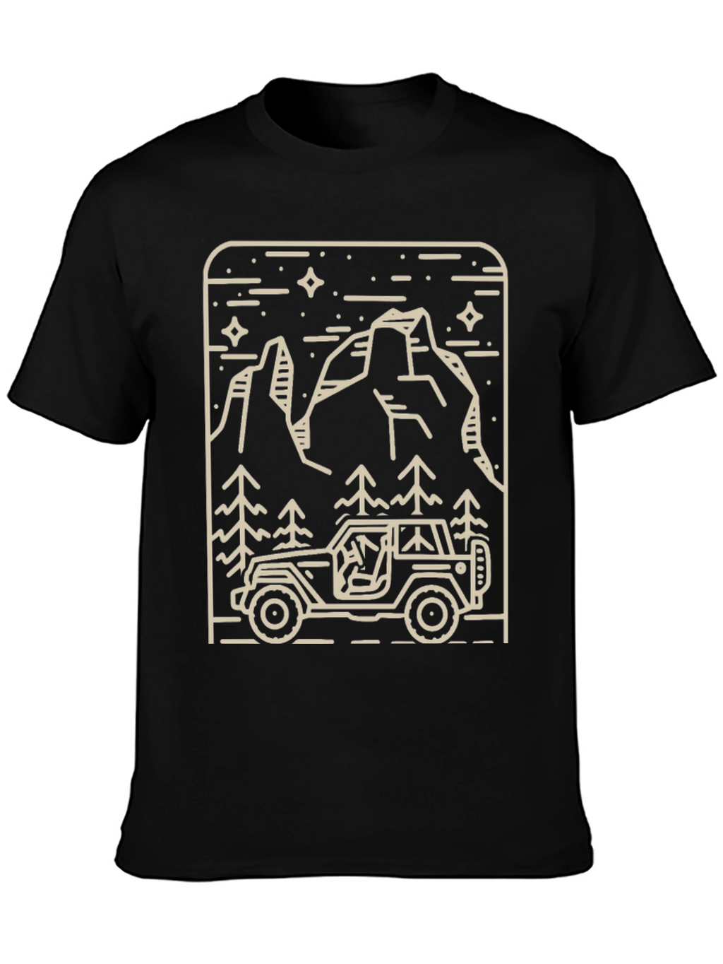 Off-Road Adventure Graphic Tee - Black