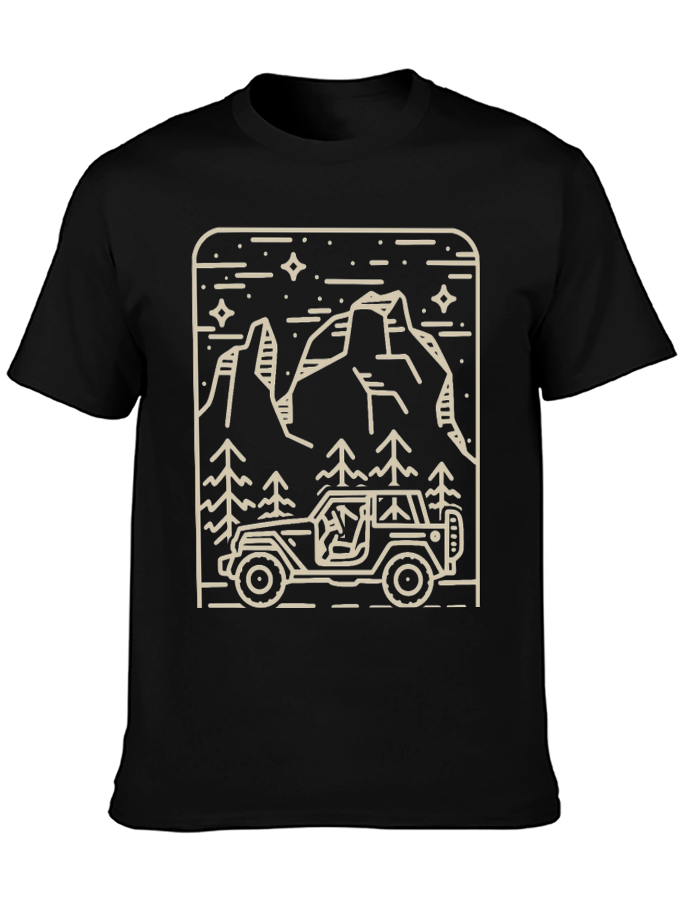 Off-Road Adventure Graphic Tee - Black