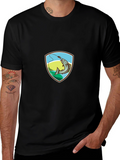 Fishing T-Shirt: Retro Fish Badge