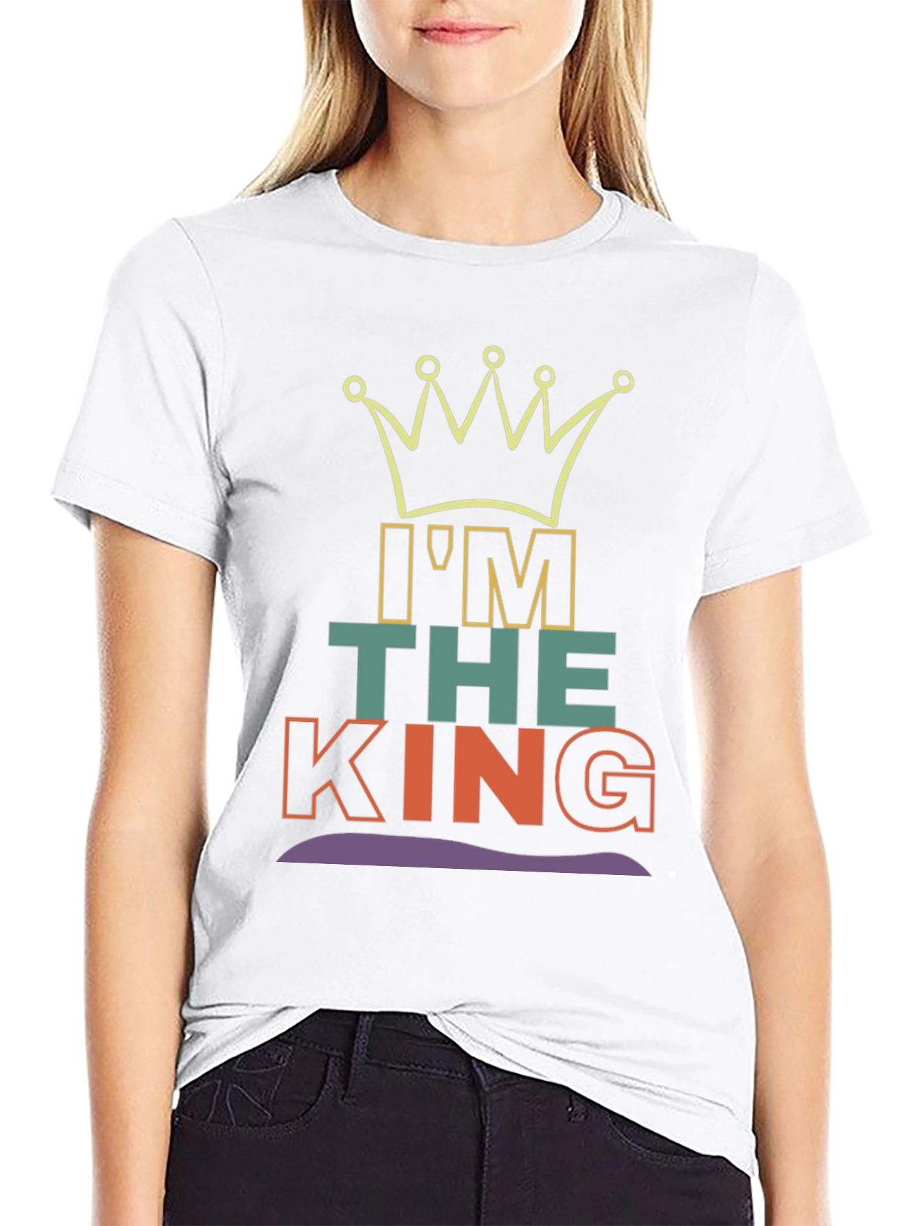 Im The King Graphic Tee - Mens Black T-Shirt