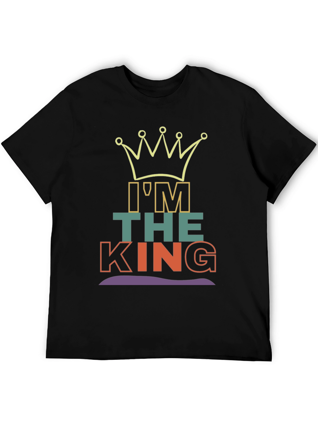 Im The King Graphic Tee - Mens Black T-Shirt