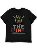 Im The King Graphic Tee - Mens Black T-Shirt