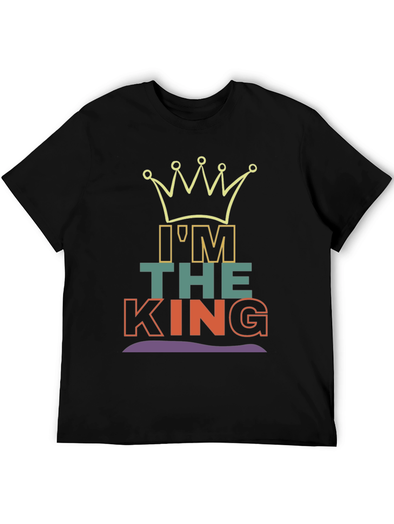Im The King Graphic Tee - Mens Black T-Shirt