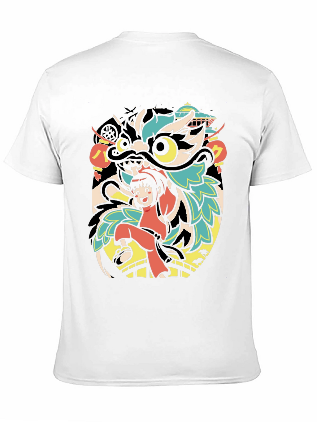 Dragon Dance Graphic Tee - Cool Asian Inspired Design