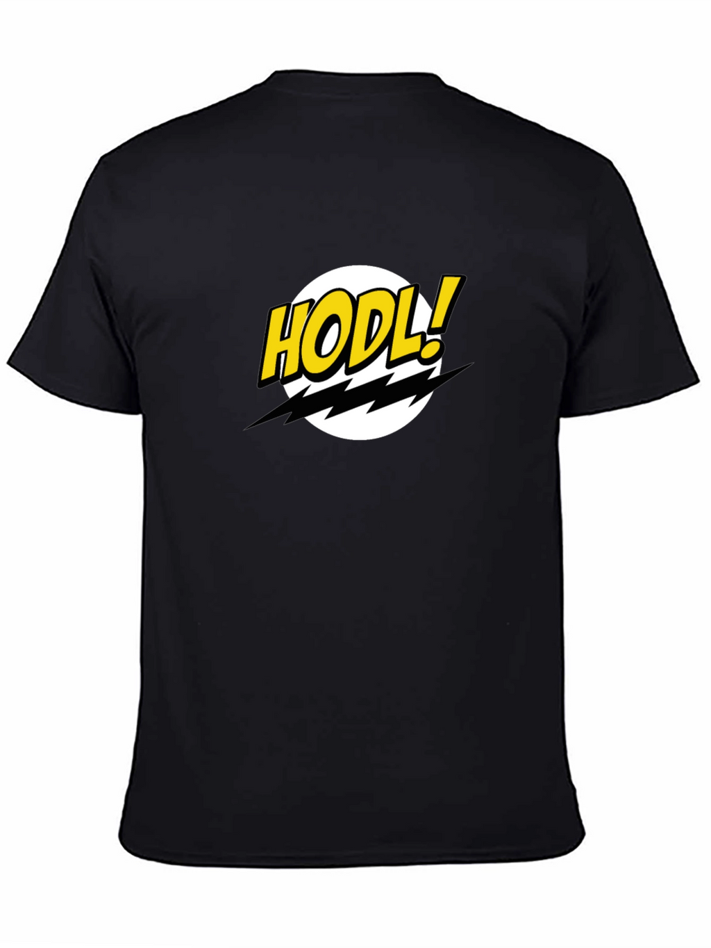 HODL Comic Style Crypto T-Shirt - Black