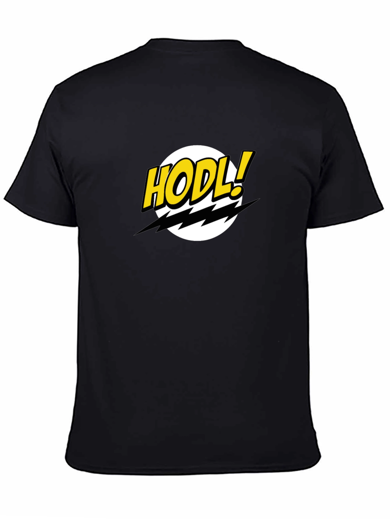 HODL Comic Style Crypto T-Shirt - Black