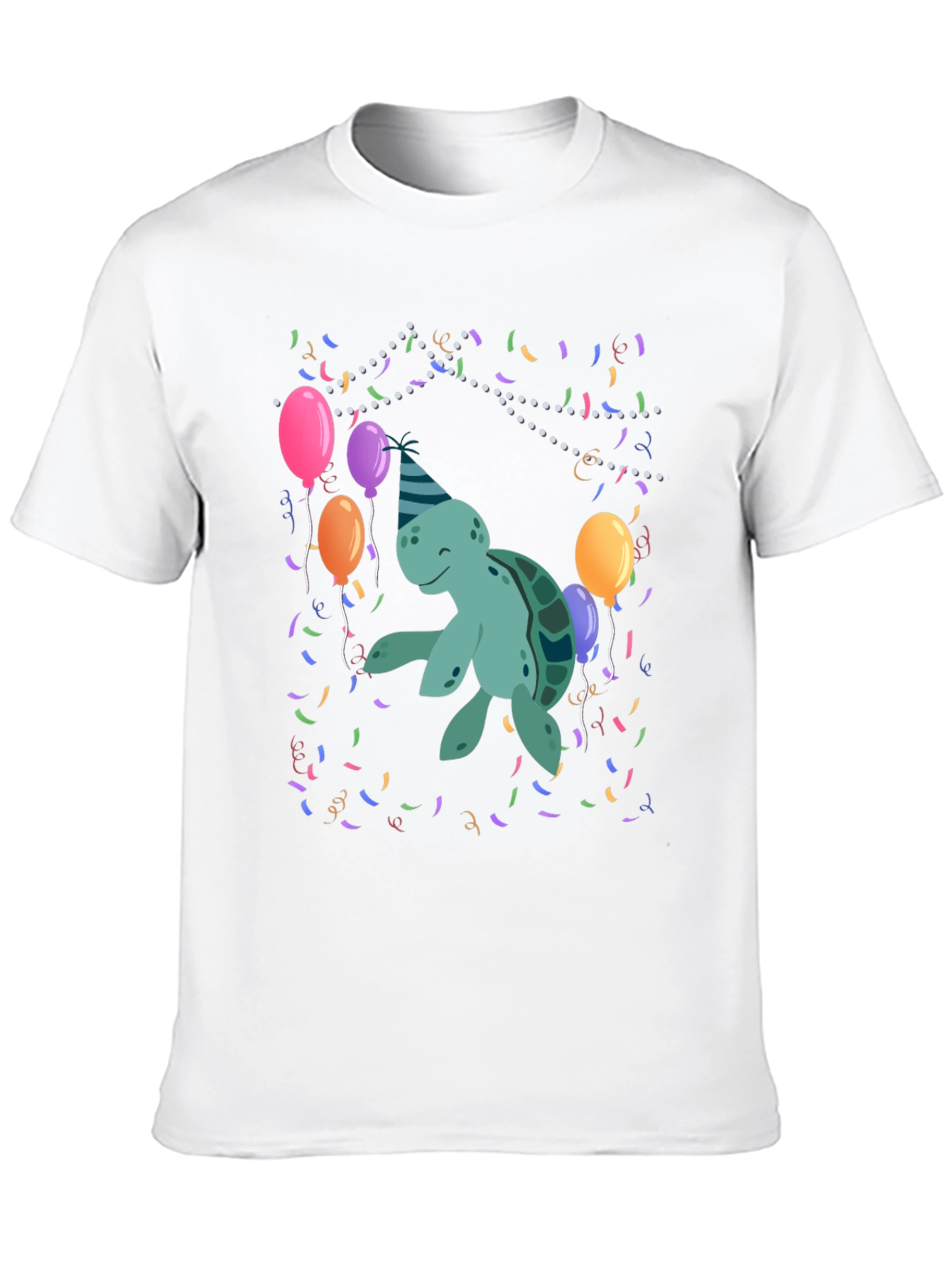 Party Turtle Graphic T-Shirt