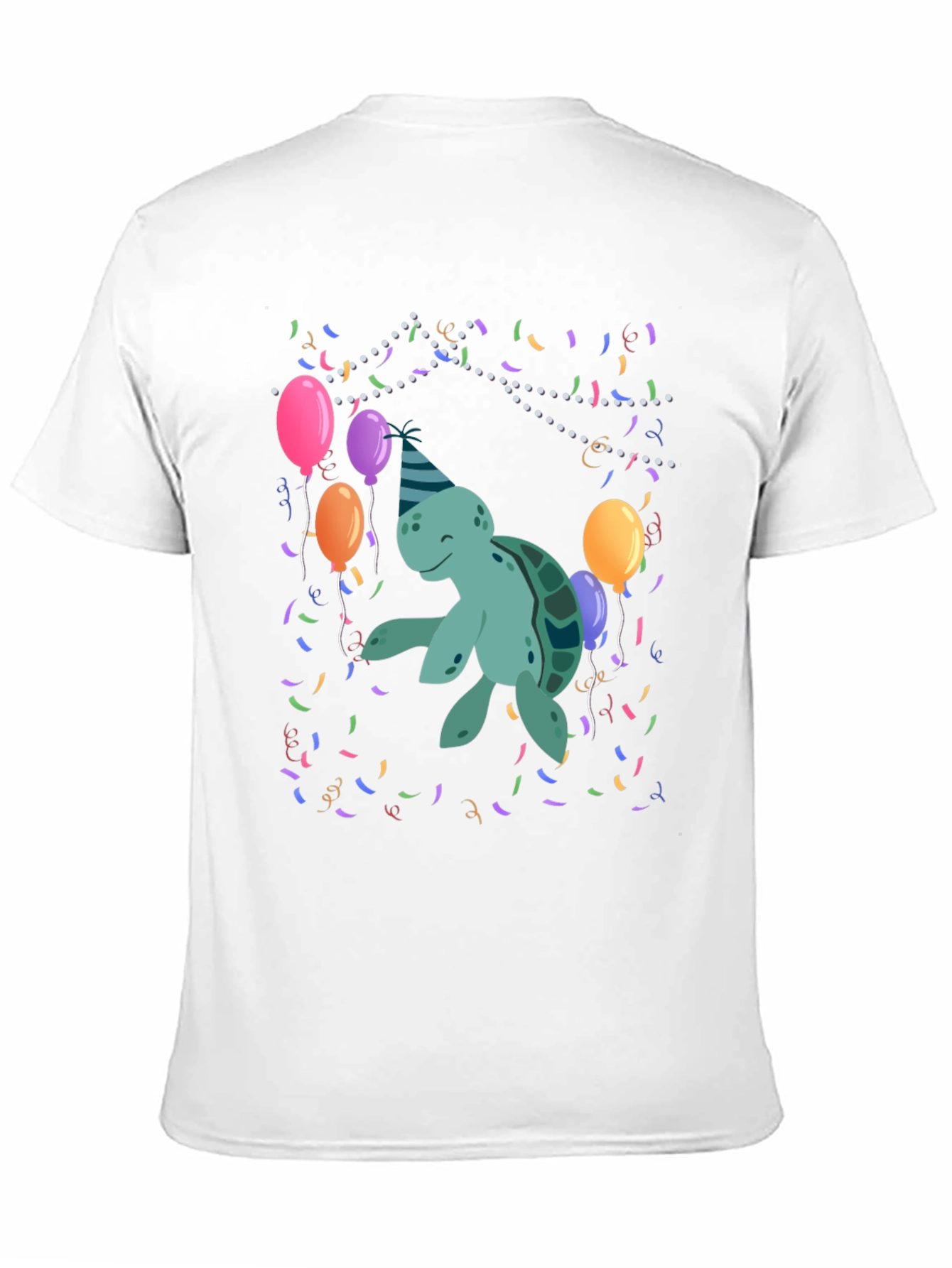 Party Turtle Graphic T-Shirt
