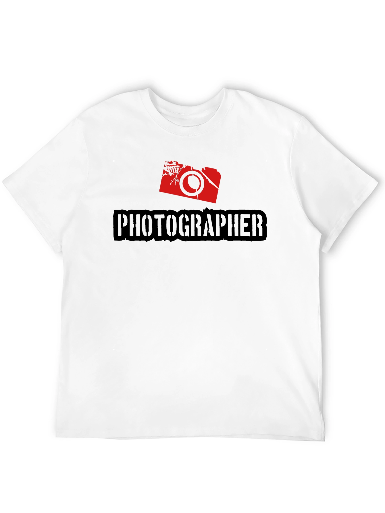 Photographer Black T-Shirt Camera Graphic Tee
