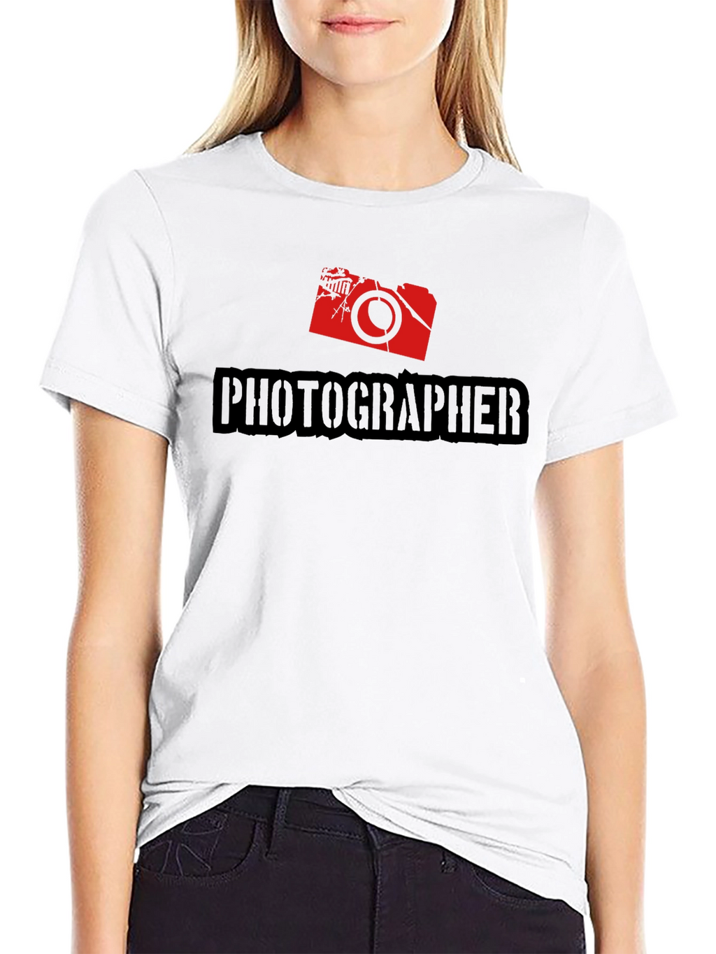 Photographer Black T-Shirt Camera Graphic Tee