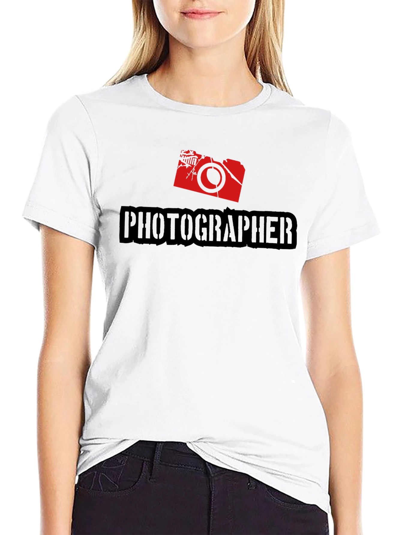 Photographer Black T-Shirt Camera Graphic Tee