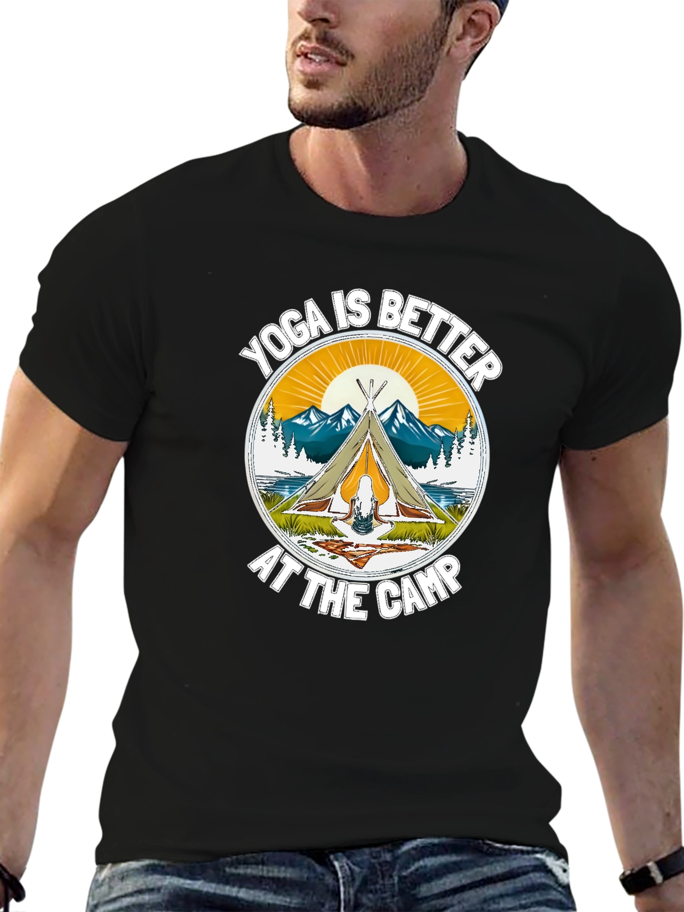 Yoga Camp T-Shirt - Outdoor Adventure Tee