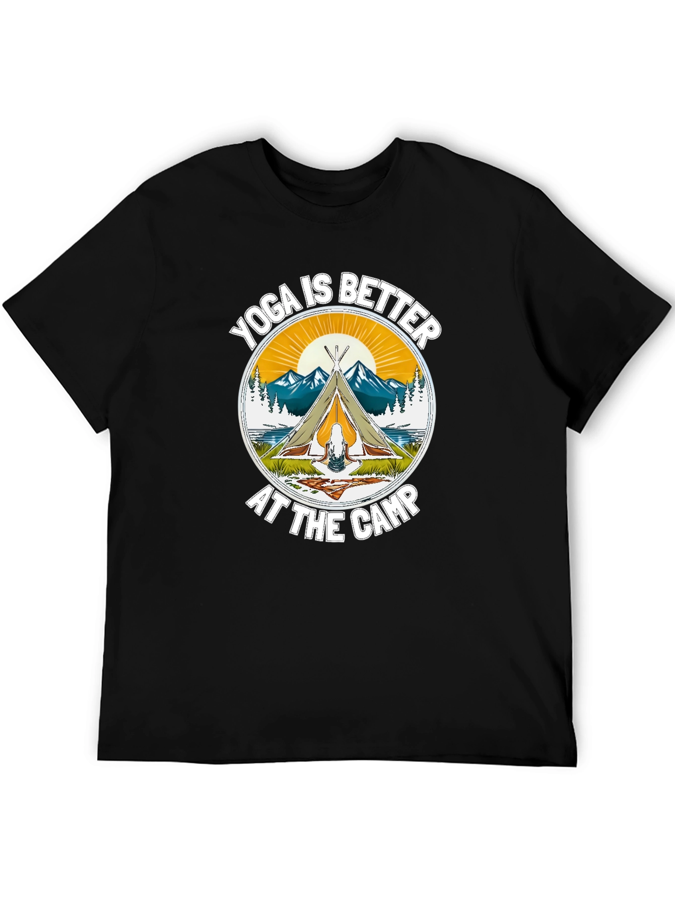 Yoga Camp T-Shirt - Outdoor Adventure Tee