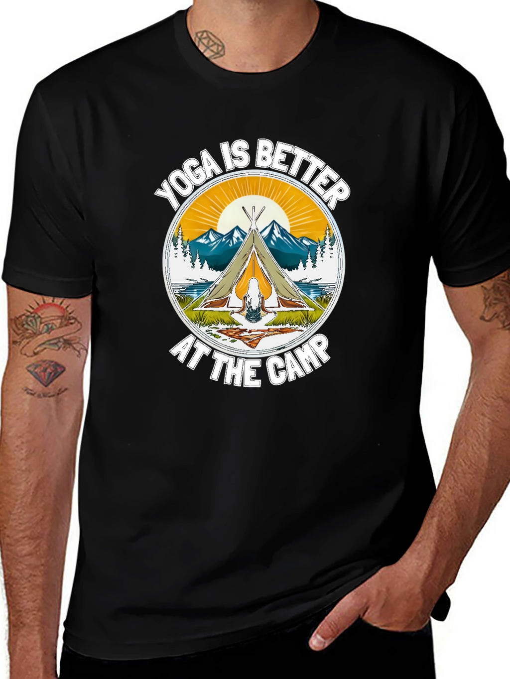 Yoga Camp T-Shirt - Outdoor Adventure Tee