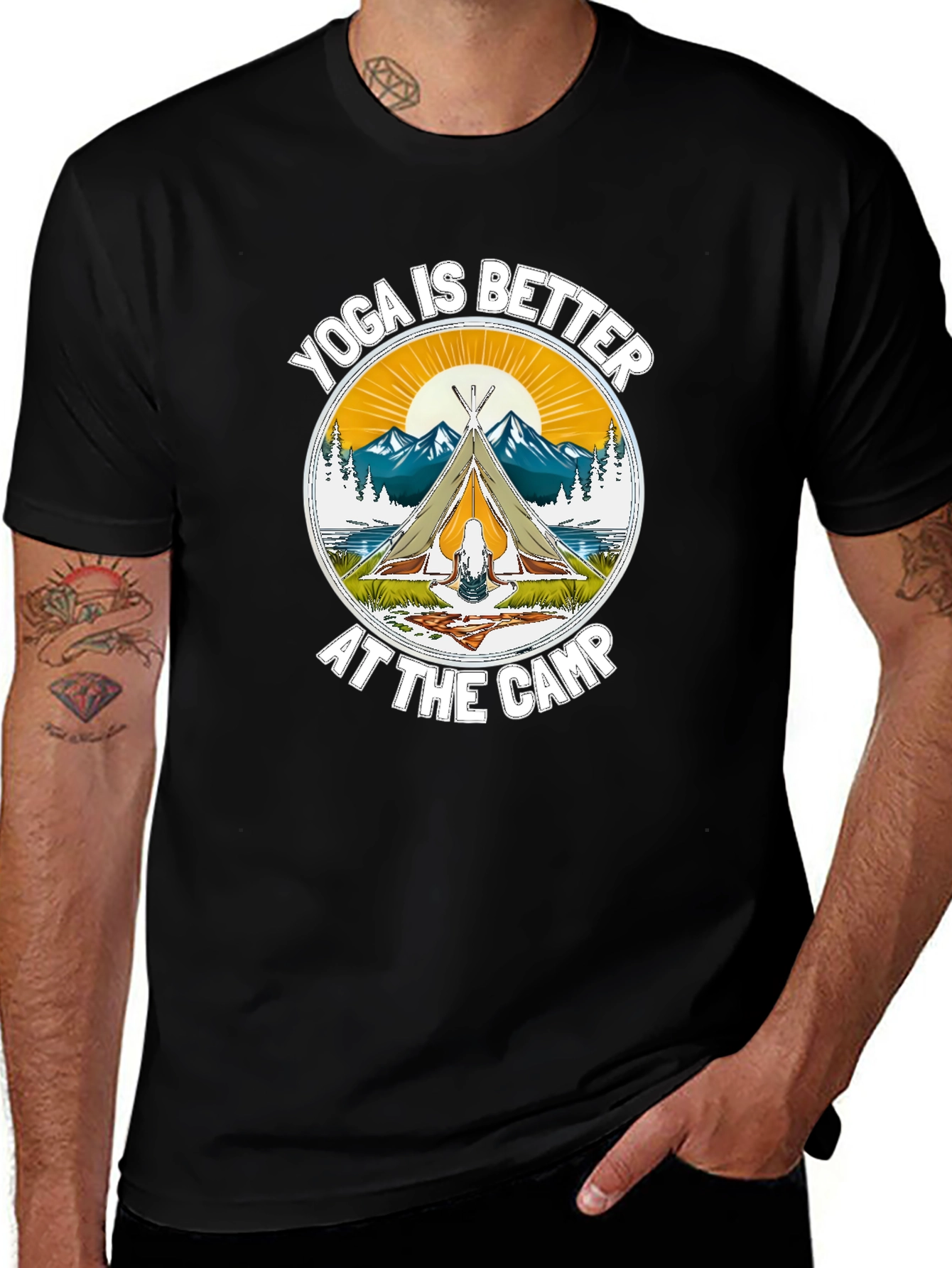 Yoga Camp T-Shirt - Outdoor Adventure Tee