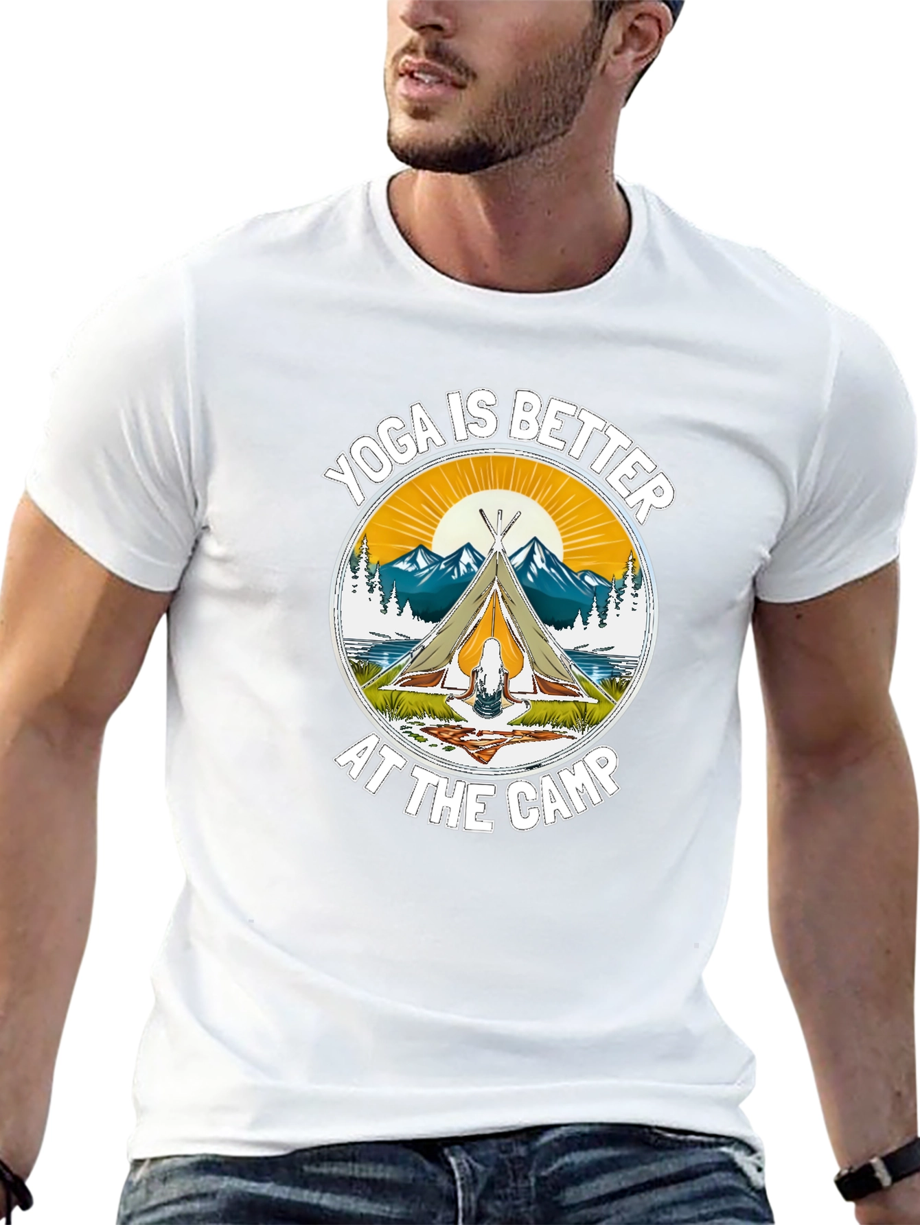 Yoga Camp T-Shirt - Outdoor Adventure Tee
