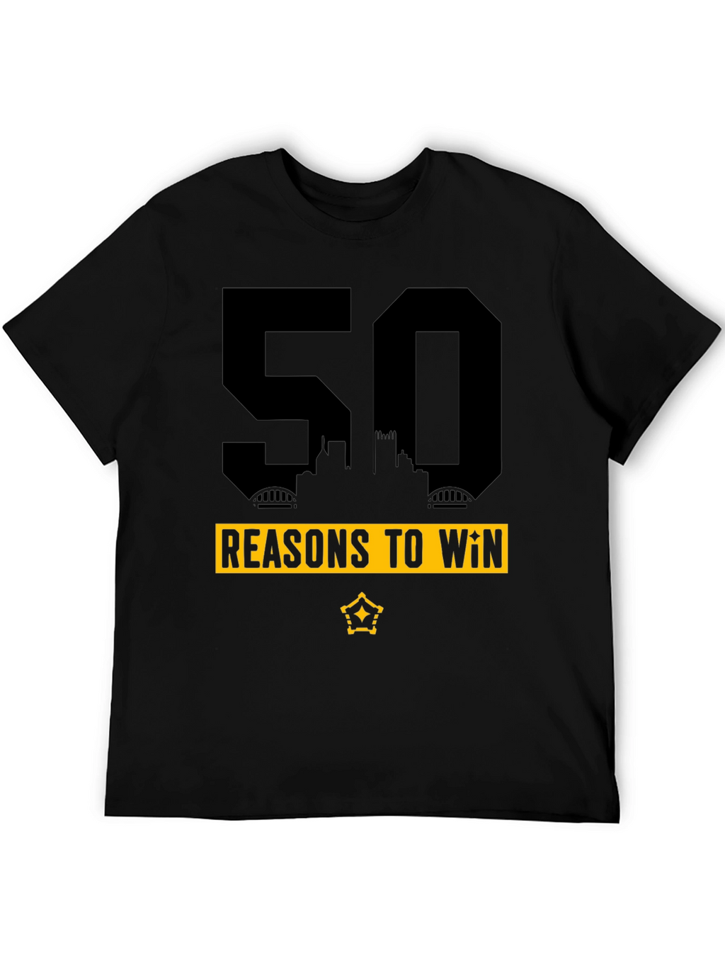50 Reasons To Win Graphic Tee - Black