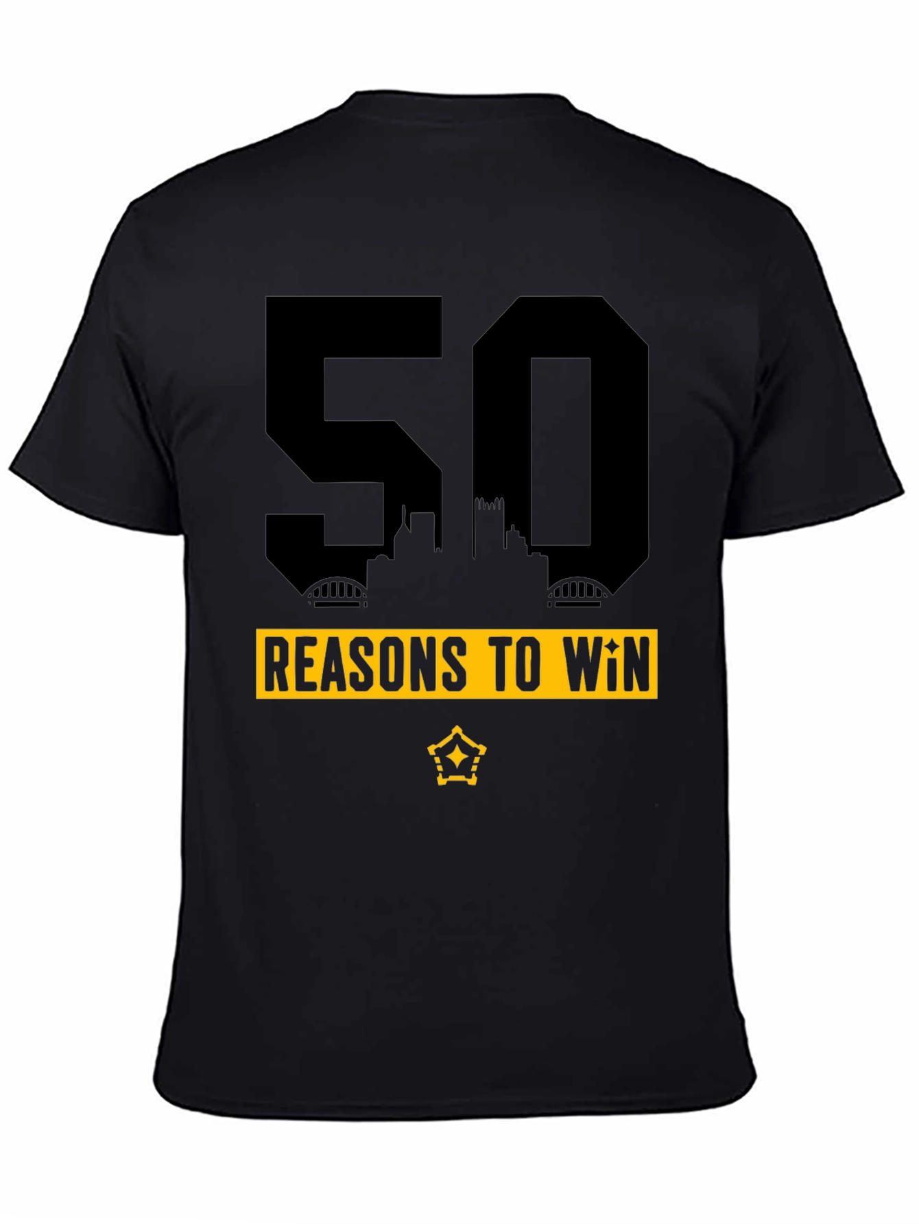 50 Reasons To Win Graphic Tee - Black